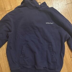 White fox hoodie